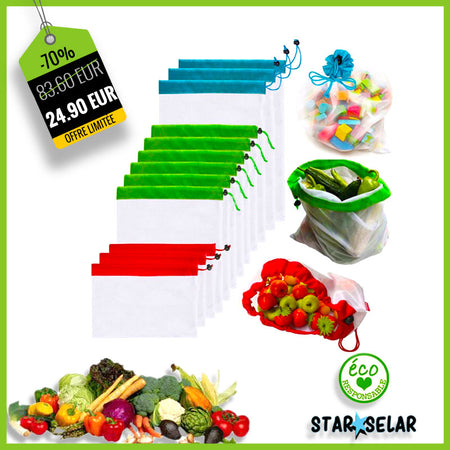 Sac de Courses Réutilisables Ecologique et Pratique