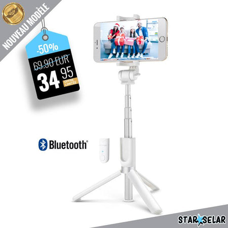 Support Smartphone Blanc avec Bluetooth 